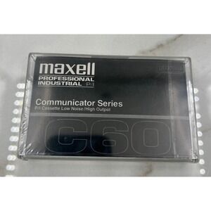 Maxell Professional Industrial Communicator Series C60 Blank Audio Cassette Tape
